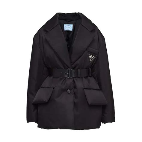 prada puffer jacket black|prada puffer jackets women's.